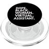 Dope Virtual Assistant Career Culture Dope Black Woman Assistente virtuale Black History Month Pride PopSockets PopGrip per MagSafe