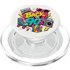 Funny Nineties 90s Costume Party Back to Nastro a cassetta Boombox Roller Skate Cube in stile retrò anni '90 PopSockets PopGrip per MagSafe