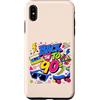 Funny Nineties 90s Costume Party Back to Custodia per iPhone XS Max Nastro a cassetta Boombox Roller Skate Cube vintage anni '90