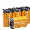 Amazon Basics 9 Volt Everyday Alkaline Battery - Pack of 4