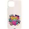 Funny Nineties 90s Costume Party Back to Custodia per iPhone 15 Plus Back to 90s Nostalgia Roller Skate Boombox Cassette anni Novanta