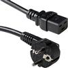 ACT Cavo di alimentazione ACT da C19 a CEE7/7 (angolato), 1,2 m, IEC 60320, cavo di alimentazione per UPS e server, nero - AK5184