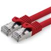 1aTTack.de 3.0m CAT7 Cavo di rete LAN RJ45 10 Gigabit, 1 pezzo - rosso | Cavo patch Ethernet, rame, schermatura SFTP PiMF, DSL, switch, modem, router, patch panel, CAT7 CAT6 CAT5