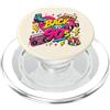 Funny Nineties 90s Costume Party Back to Back to 90s Nostalgia Roller Skate Boombox Cassette anni Novanta PopSockets PopGrip per MagSafe