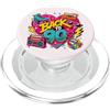 Funny Nineties 90s Costume Party Back to Retro Back to 90s Cassette Boombox Roller Skate Cube PopSockets PopGrip per MagSafe
