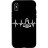 Magliette divertenti sullo Space Shuttle Custodia per iPhone X/XS Battito del cuore dello Space Shuttle astronauta