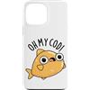 Punny Bone Custodia per iPhone 13 Pro Max Oh My Cod Divertente Pesce Pun