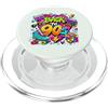 Funny Nineties 90s Costume Party Back to Back to 90s Nostalgia Roller Skate Boombox Cassette anni Novanta PopSockets PopGrip per MagSafe