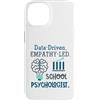 School Psychologist Mental Health Custodia per iPhone 14 Data-Driven Empathy-Led School Psychologist Brain Graphic