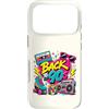 Funny Nineties 90s Costume Party Back to Custodia per iPhone 17 Pro Retro Back to 90s Cassette Boombox Roller Skate Cube