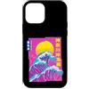 The Modish Bunker - Streetwear Harajuku Custodia per iPhone 12 mini La Grande Onda, Vaporwave Anime Estetica Glitch Giapponese