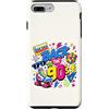 Funny Nineties 90s Costume Party Back to Custodia per iPhone 7 Plus/8 Plus Cube per pattini a rotelle Boombox, stile retrò, stile vintage, anni '90