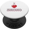 Amo Bruno T-shirt Nome Amico Nome Cuore Maglietta I Love Bruno Nome Amico I Love Bruno Cuore PopSockets PopGrip Adesivo