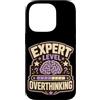 Jimbeels Custodia per iPhone 14 Pro Expert Level Overthinking Umorismo agenda