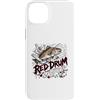 Saltwater Redfish Angler Coastal Inshore Custodia per iPhone 14 Plus Red Drum Urban Pesca Costiera Scorfano Schizzo