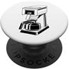 The New Antique Stampa Retro Drip Coffee Maker PopSockets PopGrip Adesivo