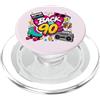 Funny Nineties 90s Costume Party Back to Back to 90s Nostalgia Roller Skate Boombox Cassette anni Novanta PopSockets PopGrip per MagSafe
