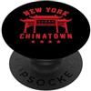 NYC Chinatown Apparel Chinatown New York Manhattan Cinese NYC 212 917 Dragon NY PopSockets PopGrip Adesivo