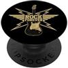 Retro Music Design Rock Forever - Chitarra elettrica vintage retrò PopSockets PopGrip Adesivo
