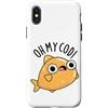 Punny Bone Custodia per iPhone X/XS Oh My Cod Divertente Pesce Pun