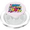 Funny Nineties 90s Costume Party Back to Back to 90s Nostalgia Roller Skate Boombox Cassette anni Novanta PopSockets PopGrip per MagSafe