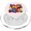 Funny Nineties 90s Costume Party Back to Back to 90s Nostalgia Roller Skate Boombox Cassette anni Novanta PopSockets PopGrip per MagSafe