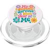 Funny Teacher Appreciation End Day Of Sc Il mio studente è sopravvissuto a tutto lanno di me lultimo giorno insegnante di PopSockets PopGrip per MagSafe