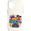 Funny Nineties 90s Costume Party Back to Custodia per iPhone 16 Back to 90s Nostalgia Roller Skate Boombox Cassette anni Novanta