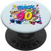 Funny Nineties 90s Costume Party Back to Back to 90s Nostalgia Roller Skate Boombox Cassette anni Novanta PopSockets PopGrip Adesivo