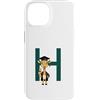 Timowo Studio Custodia per iPhone 14 Giraffa Diploma Lettera H Alfabeto Animale