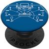Vintage Electronics Diagrams for Guys Grafico del diagramma del progetto surround del cinema audio domestico vintage PopSockets PopGrip Adesivo
