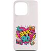 Funny Nineties 90s Costume Party Back to Custodia per iPhone 13 Pro Retro Back to 90s Cassette Boombox Roller Skate Cube