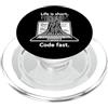 Fraxoweb Life is Short Code Fast Computer Programmer Coder Developer PopSockets PopGrip per MagSafe