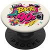 Funny Nineties 90s Costume Party Back to Back to 90s Nostalgia Roller Skate Boombox Cassette anni Novanta PopSockets PopGrip Adesivo