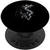 Alpha Smoke Cool Wolf Smoking Chill Vibe, motivo: animali PopSockets PopGrip Adesivo