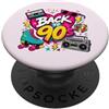Funny Nineties 90s Costume Party Back to Back to 90s Nostalgia Roller Skate Boombox Cassette anni Novanta PopSockets PopGrip Adesivo