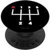 Car Gearbox Stick Shift Fashion (5 Speed Trasmissione manuale del modello del cambio dell'automobile (5 velocità) PopSockets PopGrip Adesivo