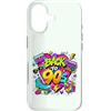Funny Nineties 90s Costume Party Back to Custodia per iPhone 17 Back to 90s Nostalgia Roller Skate Boombox Cassette anni Novanta