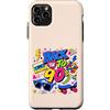 Funny Nineties 90s Costume Party Back to Custodia per iPhone 11 Pro Max Nastro a cassetta Boombox Roller Skate Cube vintage anni '90