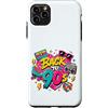 Funny Nineties 90s Costume Party Back to Custodia per iPhone 11 Pro Max Back to 90s Nostalgia Roller Skate Boombox Cassette anni Novanta