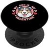 Australian Shepherd Puppy Lover PS Il mio cane è il mio pastore australiano di San Valentino. Amante delle zampe PopSockets PopGrip Adesivo
