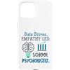School Psychologist Mental Health Custodia per iPhone 15 Data-Driven Empathy-Led School Psychologist Brain Graphic