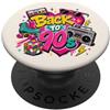 Funny Nineties 90s Costume Party Back to Back to 90s Nostalgia Roller Skate Boombox Cassette anni Novanta PopSockets PopGrip Adesivo