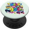 Funny Nineties 90s Costume Party Back to Back to 90s Nostalgia Roller Skate Boombox Cassette anni Novanta PopSockets PopGrip Adesivo