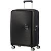 American Tourister Soundbox - Trolley M Espandibile Valigia, 67 cm, 71.5/81 L, Nero (Bass Black)