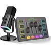 Does not apply XLR Streaming Microfono Dinamico per Podcasting, Mixer Audio PC Con Interfaccia