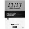 Korg I2/I3 Reference Guide Manuale Di Istruzioni In Inglese