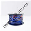 GS AUDIO Bobina 25mt - Cavo OFC 100% Rame 2x4mm² (ext 4x8mm Ø) Morbido | Guaina Blu/Nera