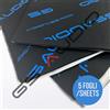 GS AUDIO Insonorizzante Auto 5 Fogli 50x80x0,7cm - 2 m² | 3 Strati Butile + Alluminio ...