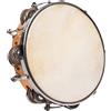 3991 - Tamburello Con Pelle Naturale, 20 Cm, Con Sonagli